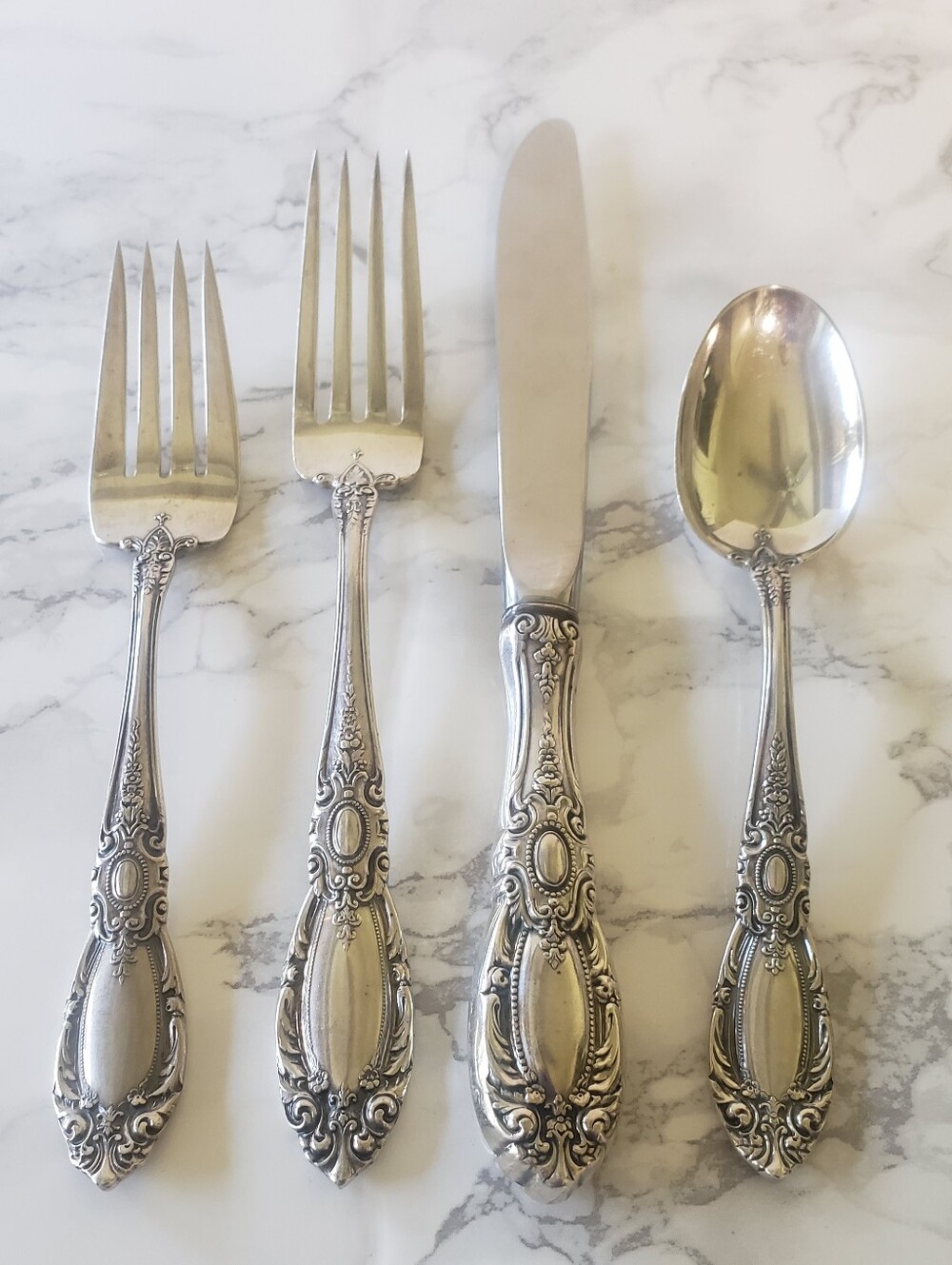 Vintage Towle Sterling Flatware, "King Richard", Four 4pc Place Settings, 16pcs